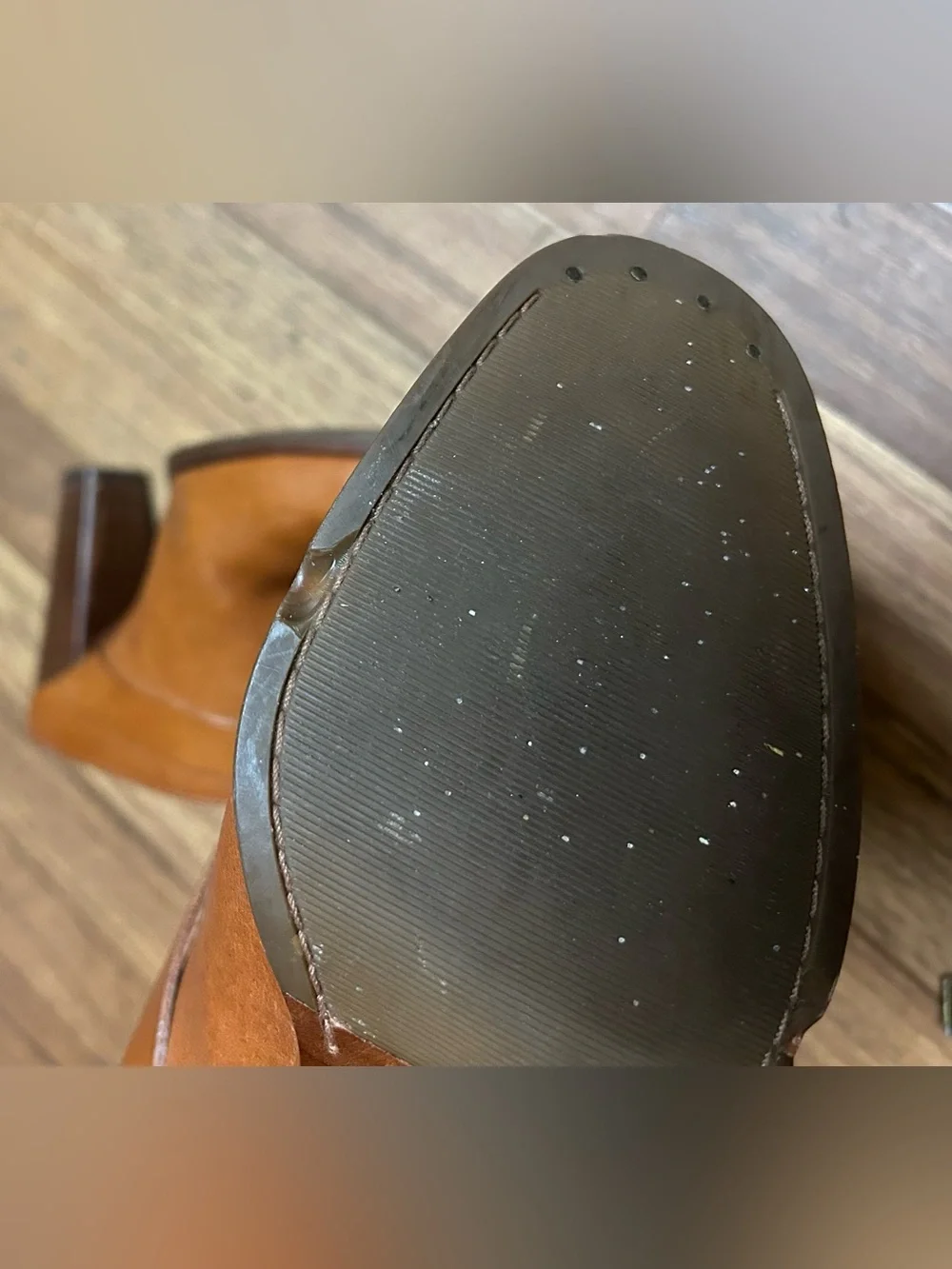 FRYE Men's Tan Leather Clog Mules